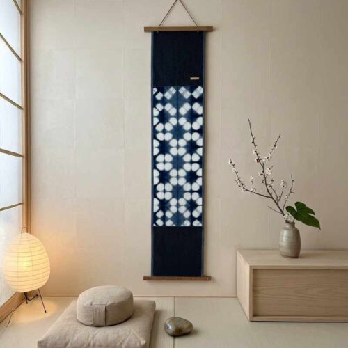 Décor mural japonais — Itajime Shibori