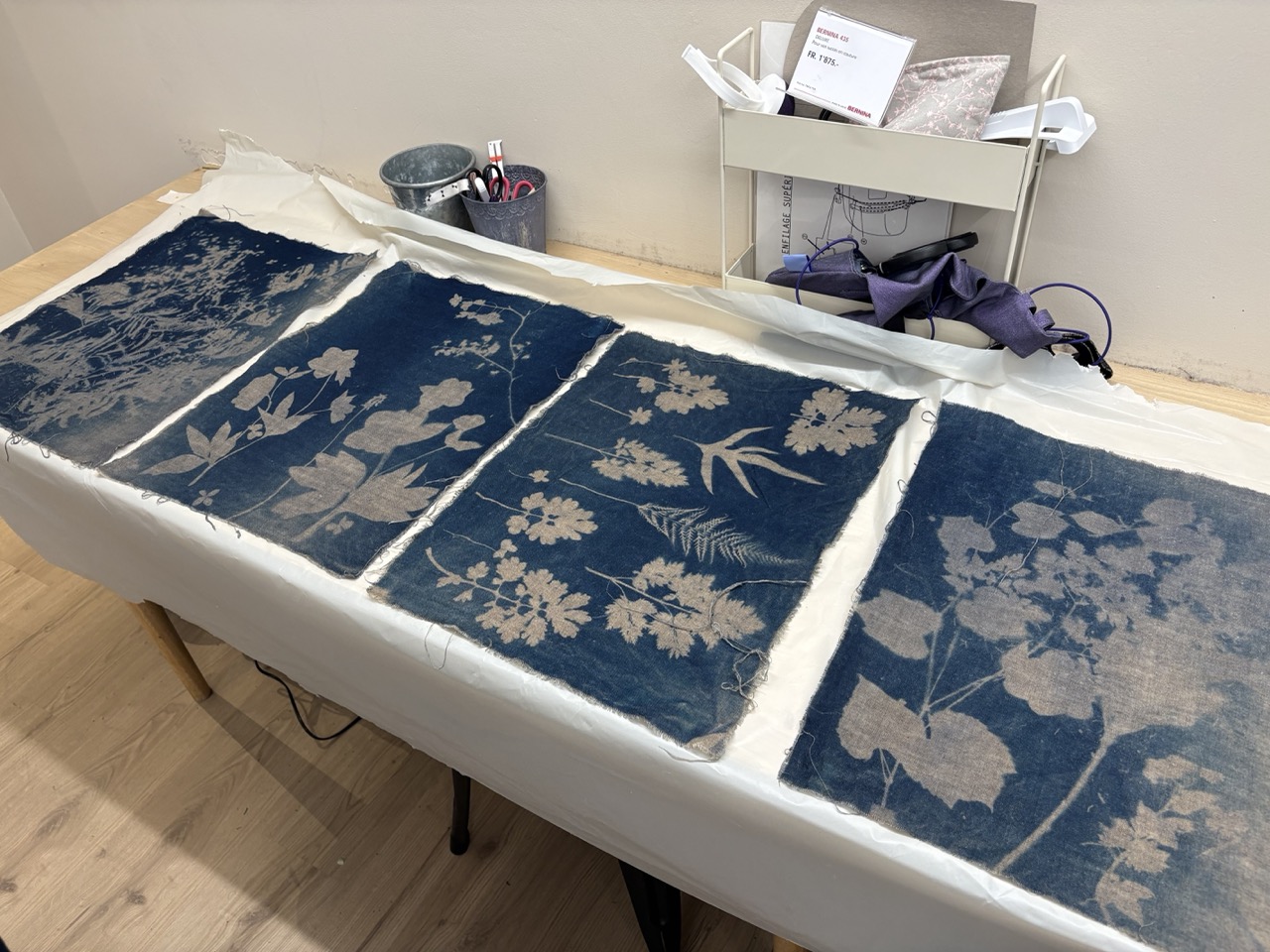 Atelier - RESERVATION découverte du cyanotype sur tissu (lin et coton) -  MORGES,  25/10/2026, 14h - 17h – Image 2